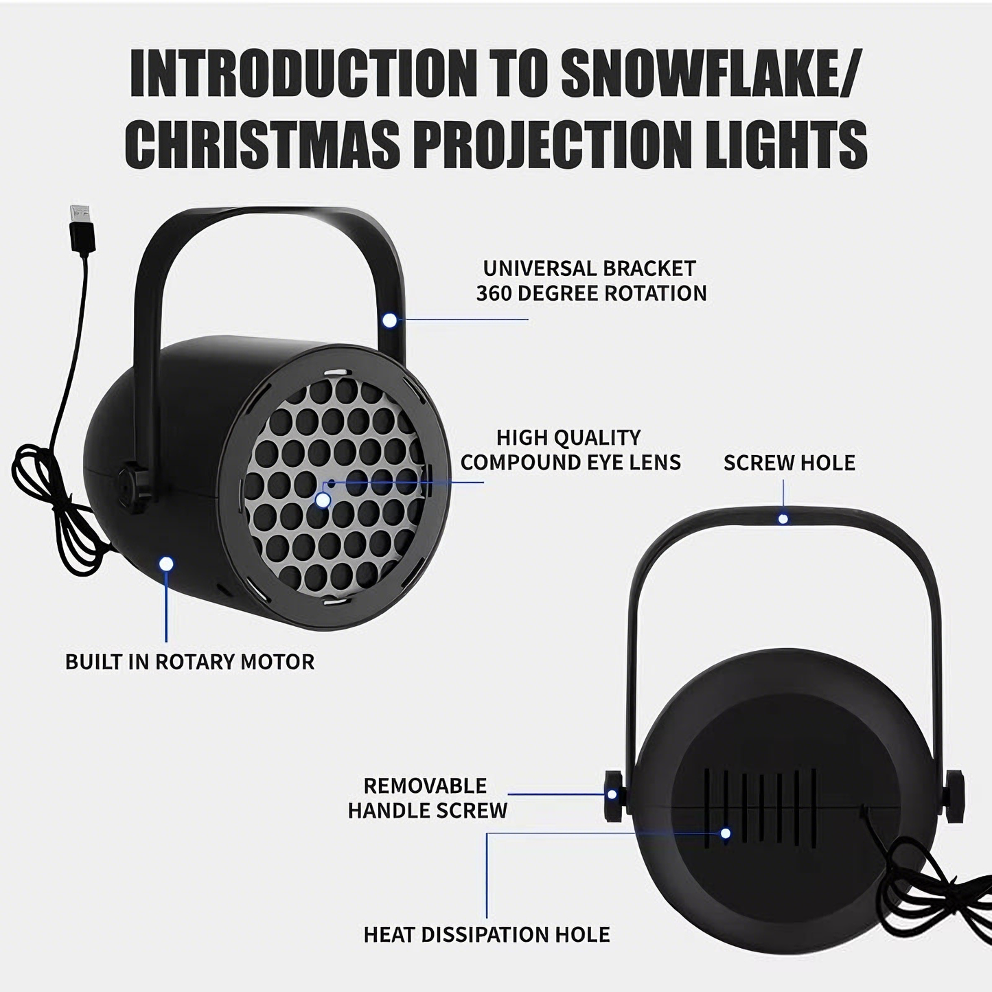 (🎄Early Christmas Sale 50%)🔌LED Christmas Projection Lamp