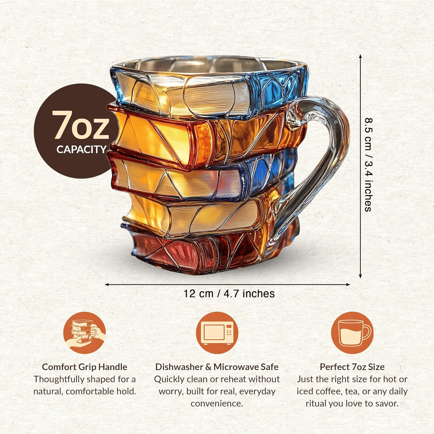 📚☕3D Painted Book Mug