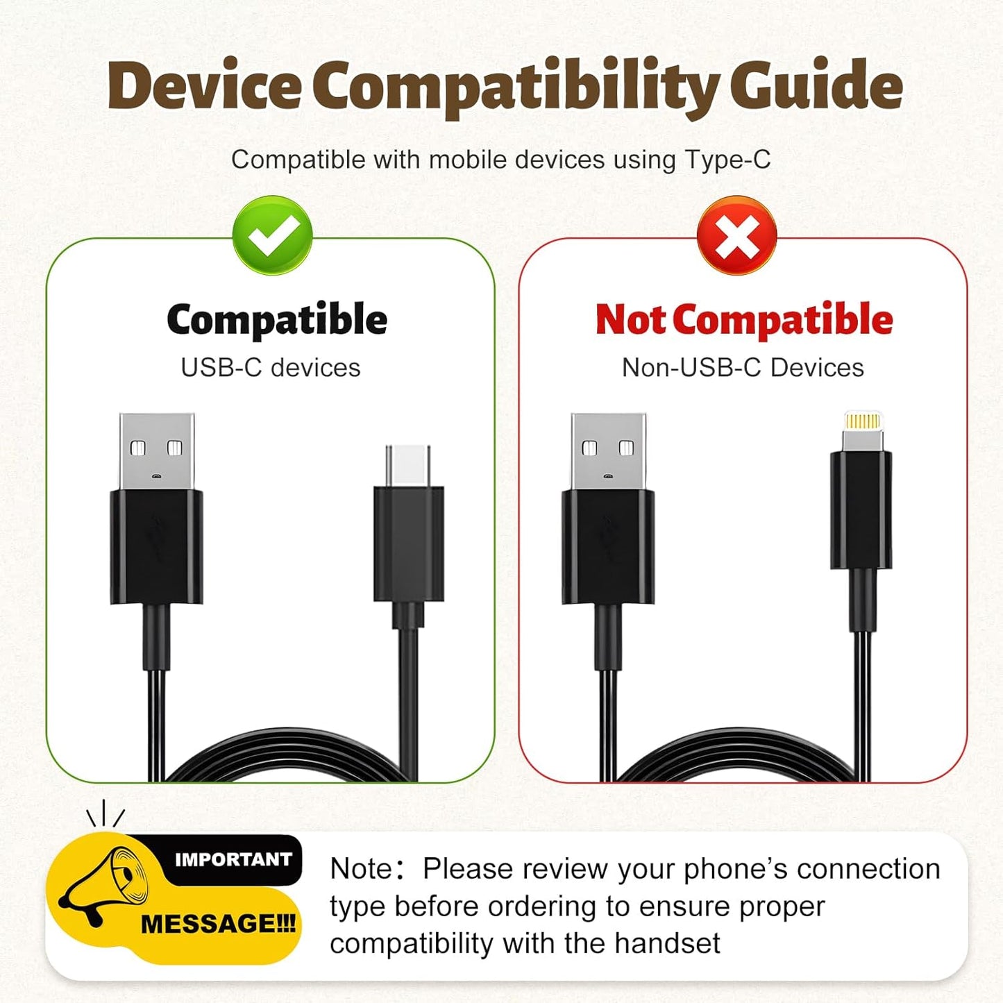 🎁Hot Sale Promotion 50% OFF🔥 New TYPE-C Straight Plug Phone Retro Mute