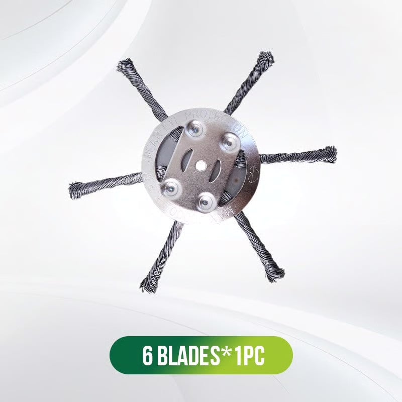 👨🌾6 inch Steel Wire Brush Cutter Trimmer Head