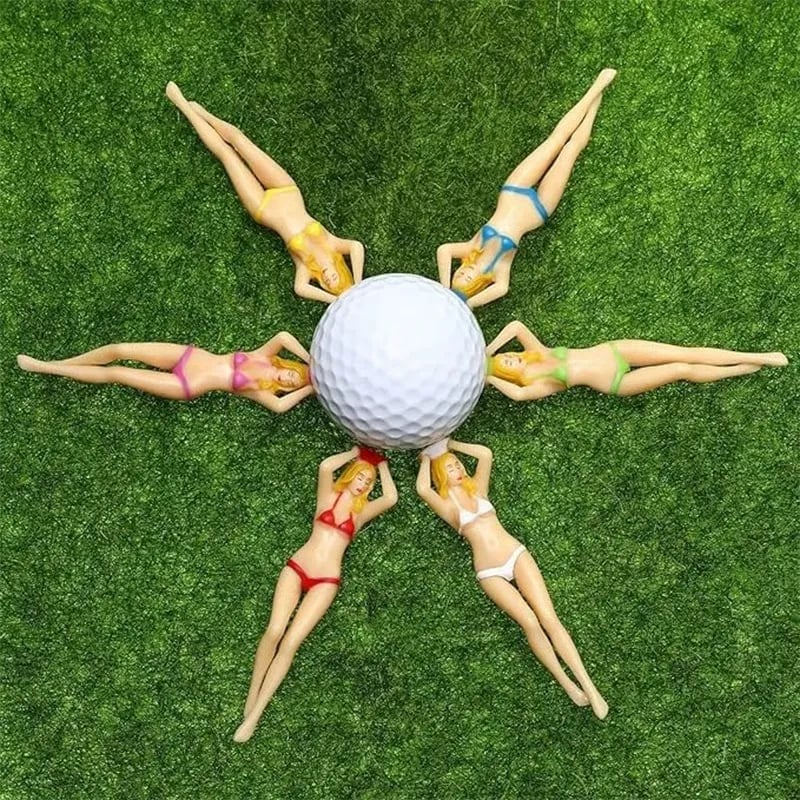 ⛳Last Day 50% OFF-6PCS Funny Golf Tees, Mixed color