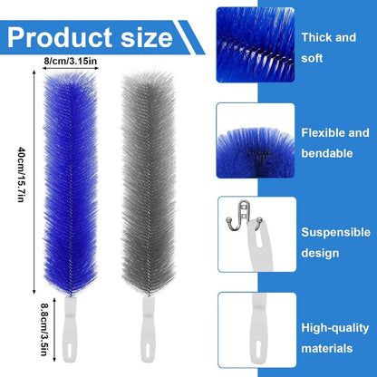 ✨ 360° Flexible Microfiber Fan Duster Brushes – Reusable Cleaning Tools for Blades, Vents & Blinds