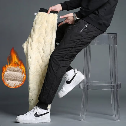 🔥Large-sized winter waterproof woolen trousers