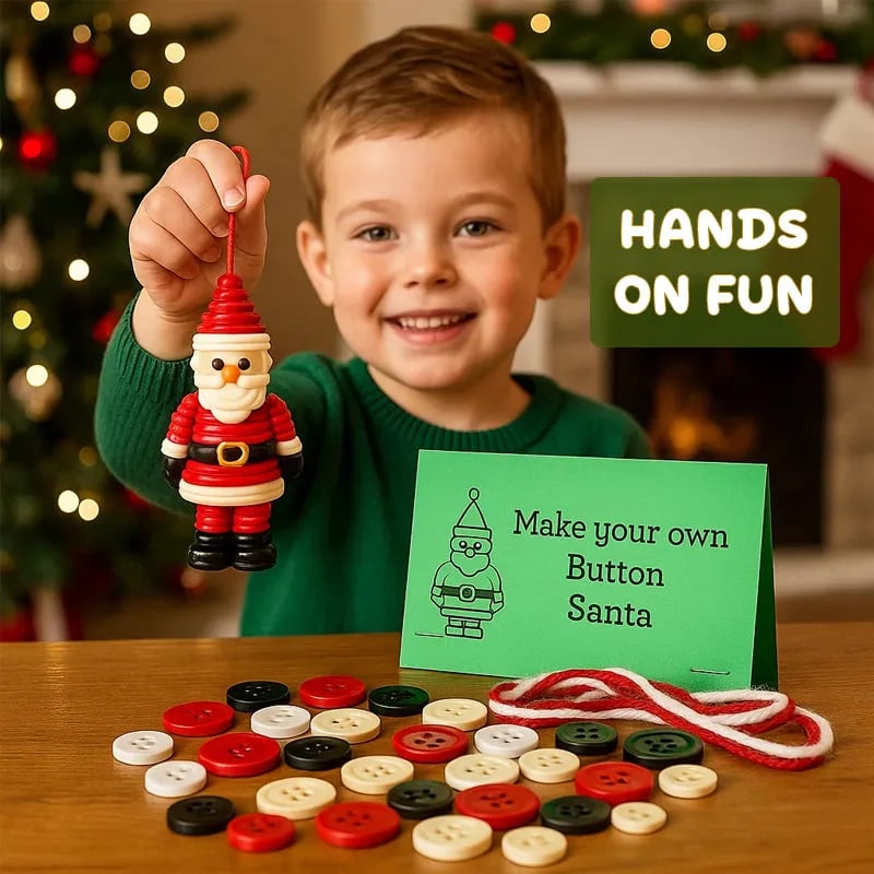 🎅🎄DIY Button Ornament Kits
