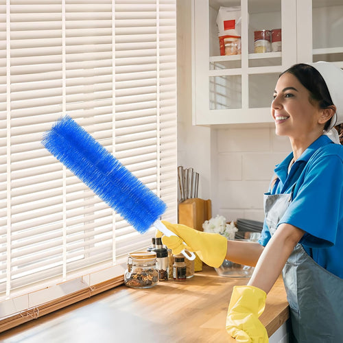 ✨ 360° Flexible Microfiber Fan Duster Brushes – Reusable Cleaning Tools for Blades, Vents & Blinds