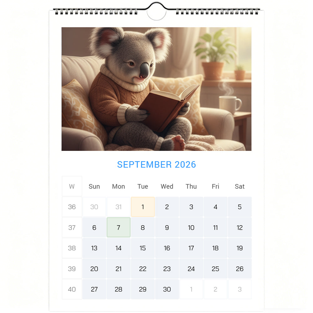 🐨Emotional Healing Koala Calendar 2026 - Daily Activities