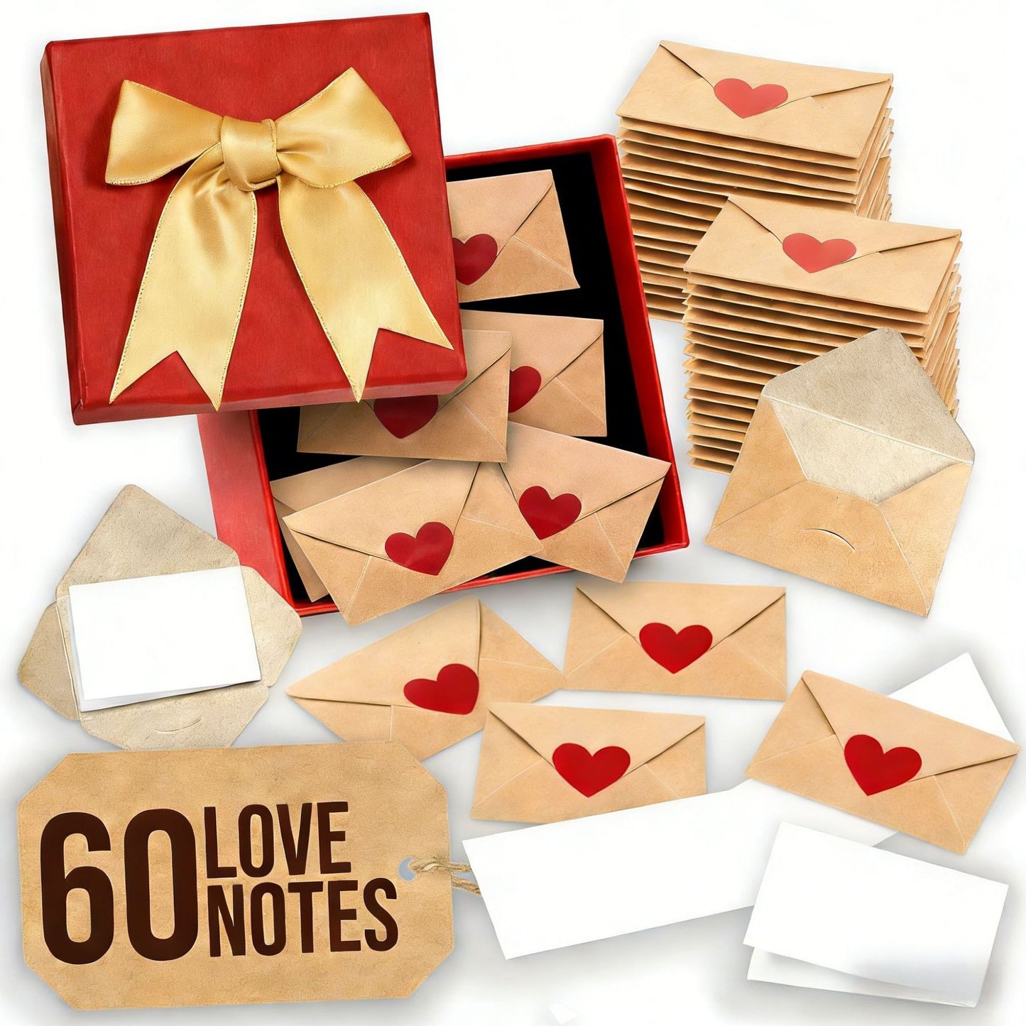 💘💌Mini Love Notes card with envelopes-Valentine's Day Love Cards
