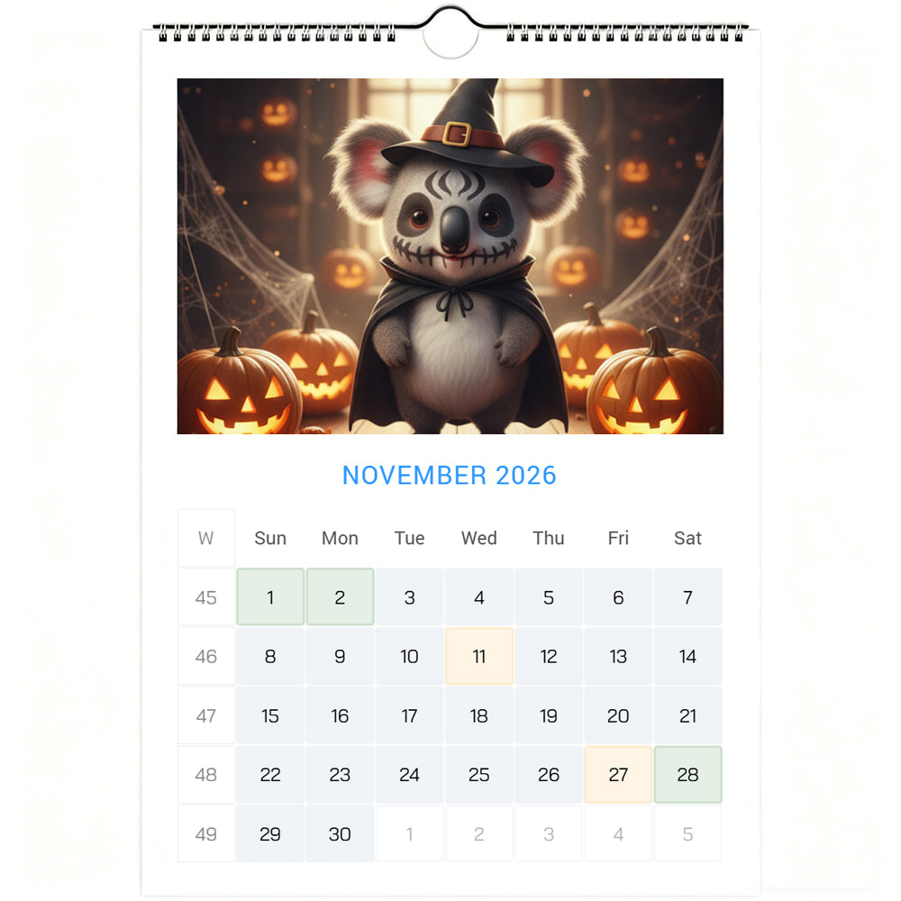 🐨Emotional Healing Koala Calendar 2026 - Daily Activities