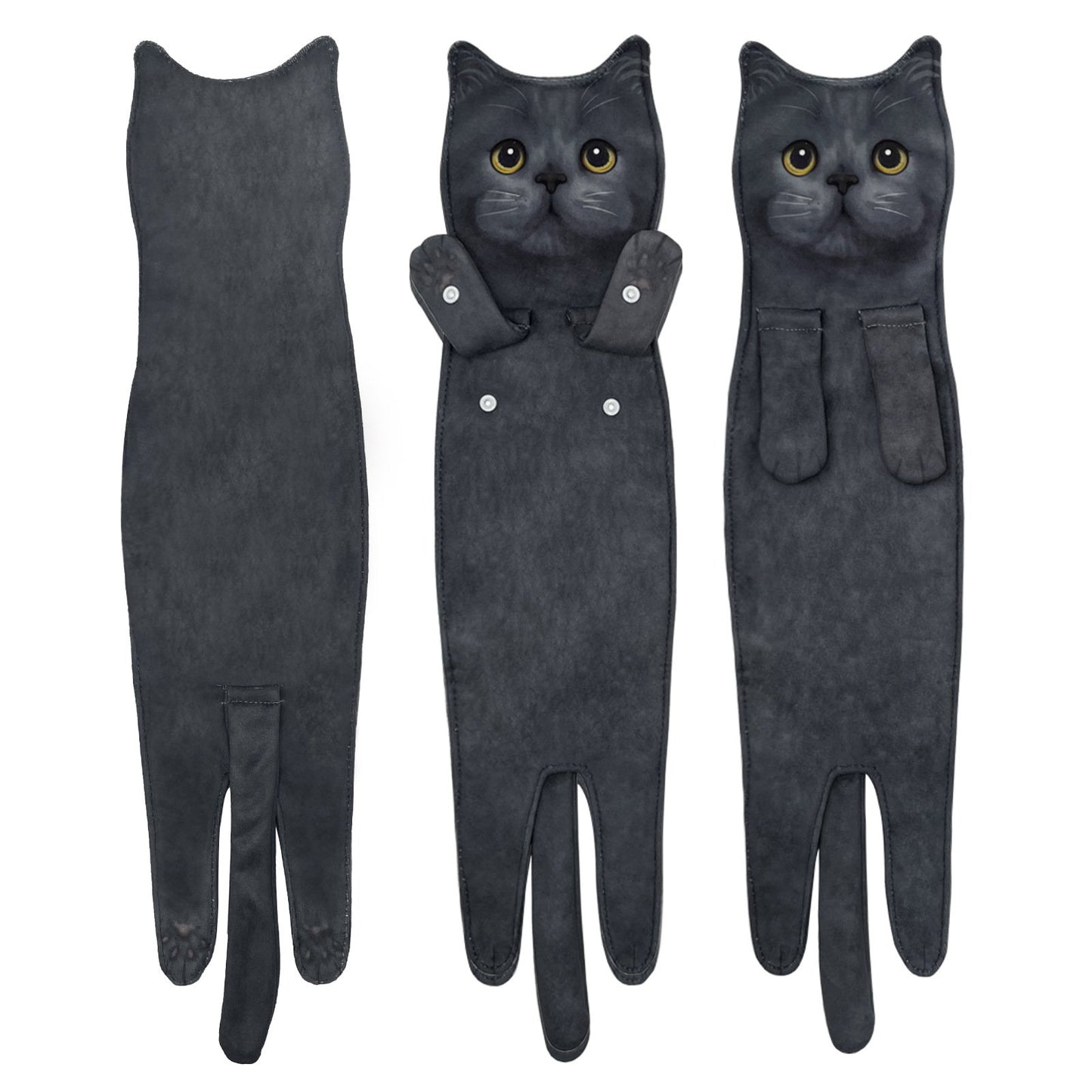🔥LAST DAY 50% OFF🔥Funny Cat Hand Towels for Kitchen Bathroom (1PC)