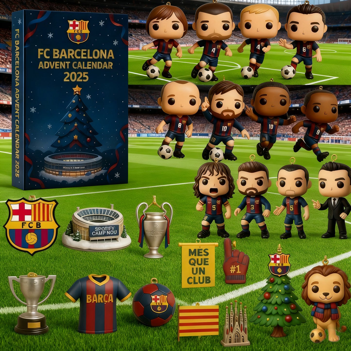 ⚽2025 FC Barcelona Advent Calendar