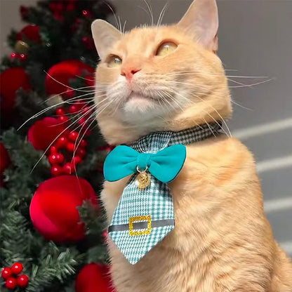 🔥Hot Sale 50% OFF - 🎄 The "Purrfect" Holiday Tie: Dapper Cat Collars 🐱✨