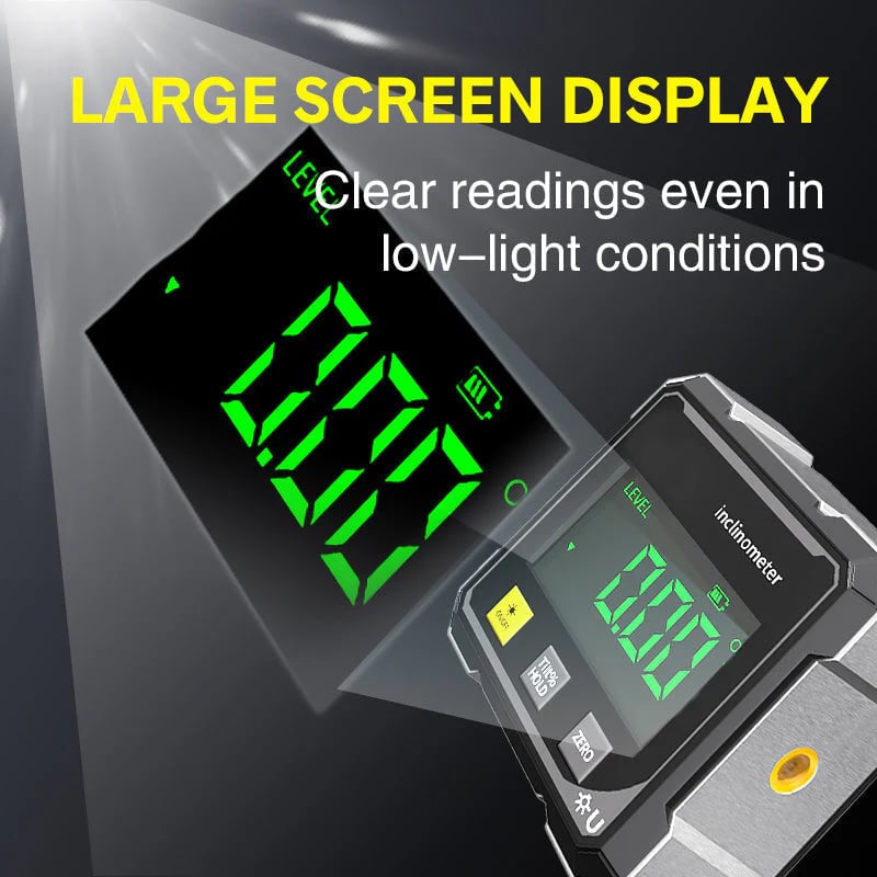 📏4-Side Magnetic Digital Angle Gauge with Laser🔥