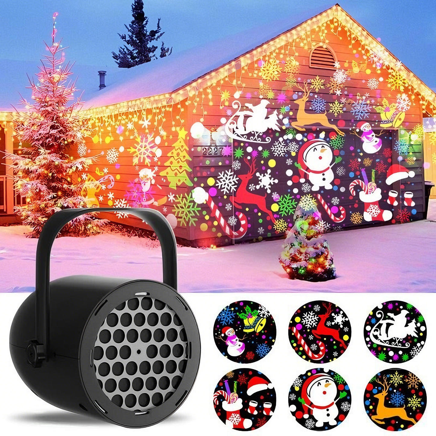 (🎄Early Christmas Sale 50%)🔌LED Christmas Projection Lamp