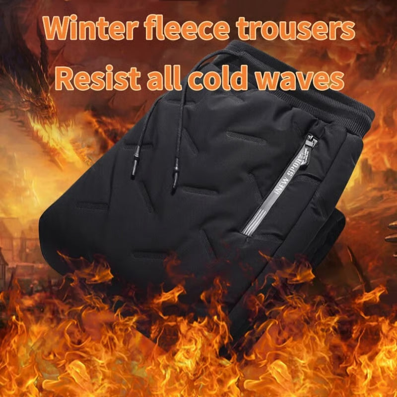 🔥Large-sized winter waterproof woolen trousers