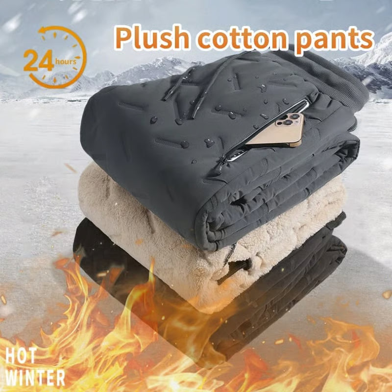 🔥Large-sized winter waterproof woolen trousers