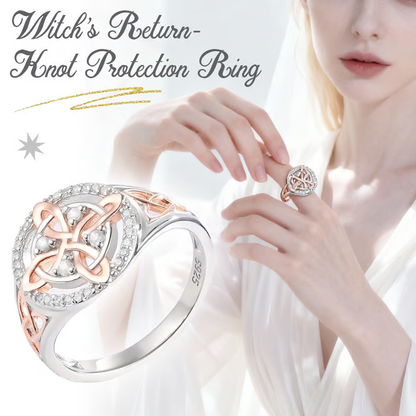 🔮Last Day 50% OFF - Handmade Witch’s Return-Knot Protection Ring✨