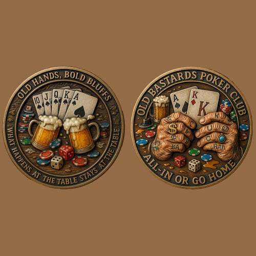 OLD BASTARDS POKER CLUB Commemorative Coin