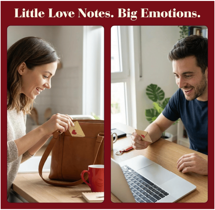 💘💌Mini Love Notes card with envelopes-Valentine's Day Love Cards