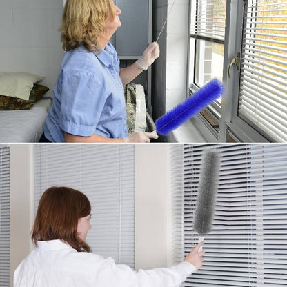 ✨ 360° Flexible Microfiber Fan Duster Brushes – Reusable Cleaning Tools for Blades, Vents & Blinds
