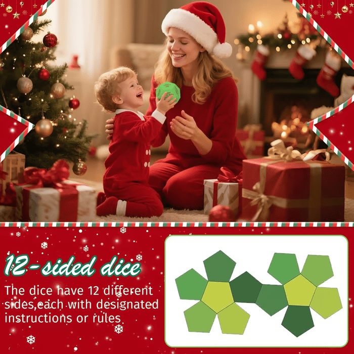 🔥LAST DAY PROMOTION- Buy 2 Get 1 Free!!🎁Hilarious Christmas Gift Exchange Party GameDice🎲🎄