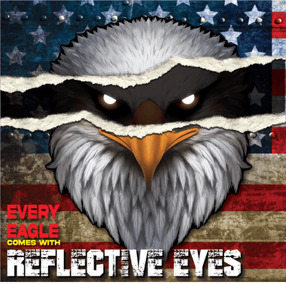 🔥Last Day 50% OFF-🦅Reflective Eagle Eyes USA Flag Decal – Waterproof Patriotic Vinyl Sticker for Trucks, Cars & Gear