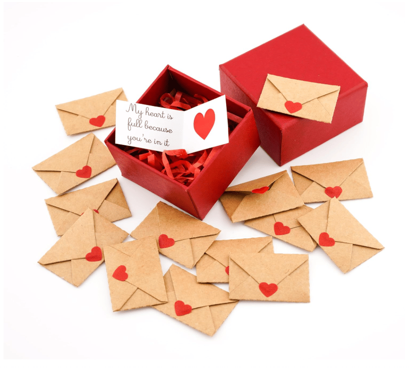 💘💌Mini Love Notes card with envelopes-Valentine's Day Love Cards