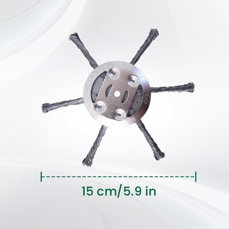 👨‍🌾6 inch Steel Wire Brush Cutter Trimmer Head