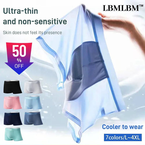 🔥LBMLBM™ Men's Large Size Ice Silk Breathable Briefs