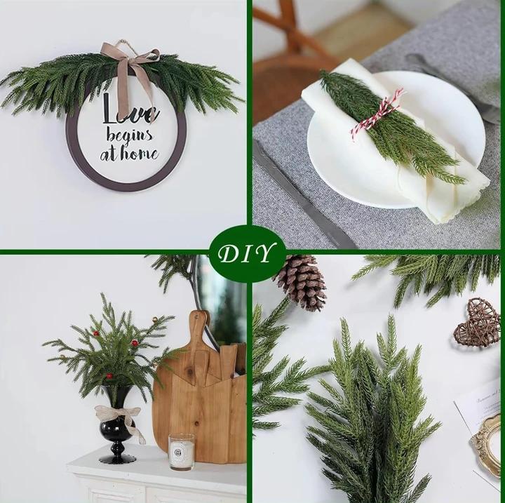 ✨18" Real Touch Norfolk Pine Branches