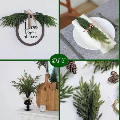 ✨18" Real Touch Norfolk Pine Branches
