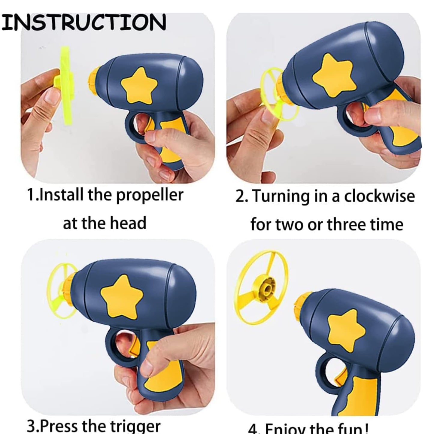 🔥7 piece set Interactive LED Flying Disc Launcher & Fetch Toy for Cats