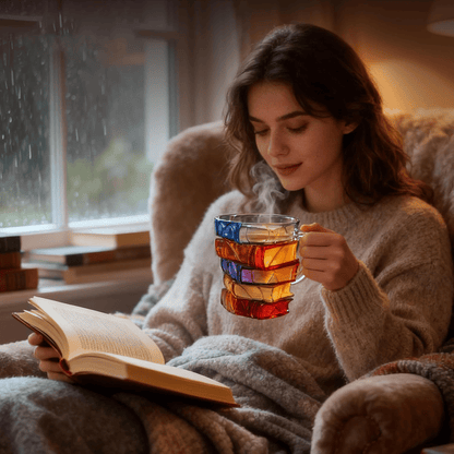 📚☕3D Painted Book Mug