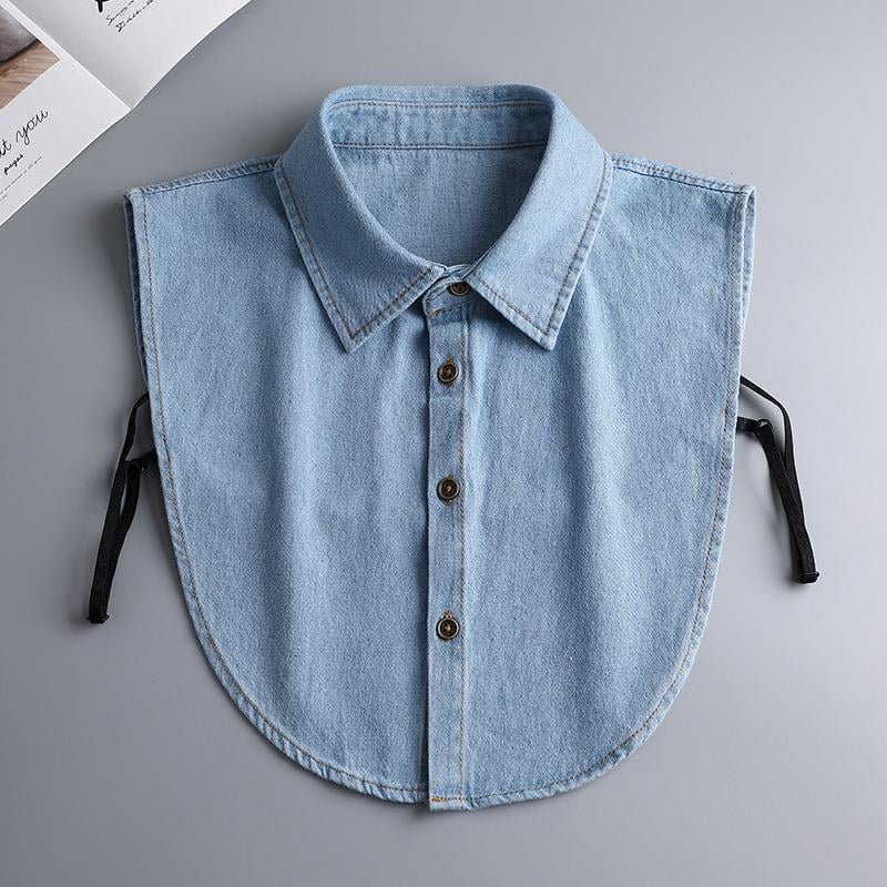 👕Denim False Collar – The Ultimate Layering Essential for Women ✨