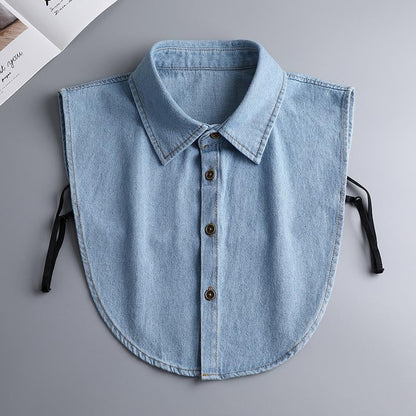 👕Denim False Collar – The Ultimate Layering Essential for Women ✨