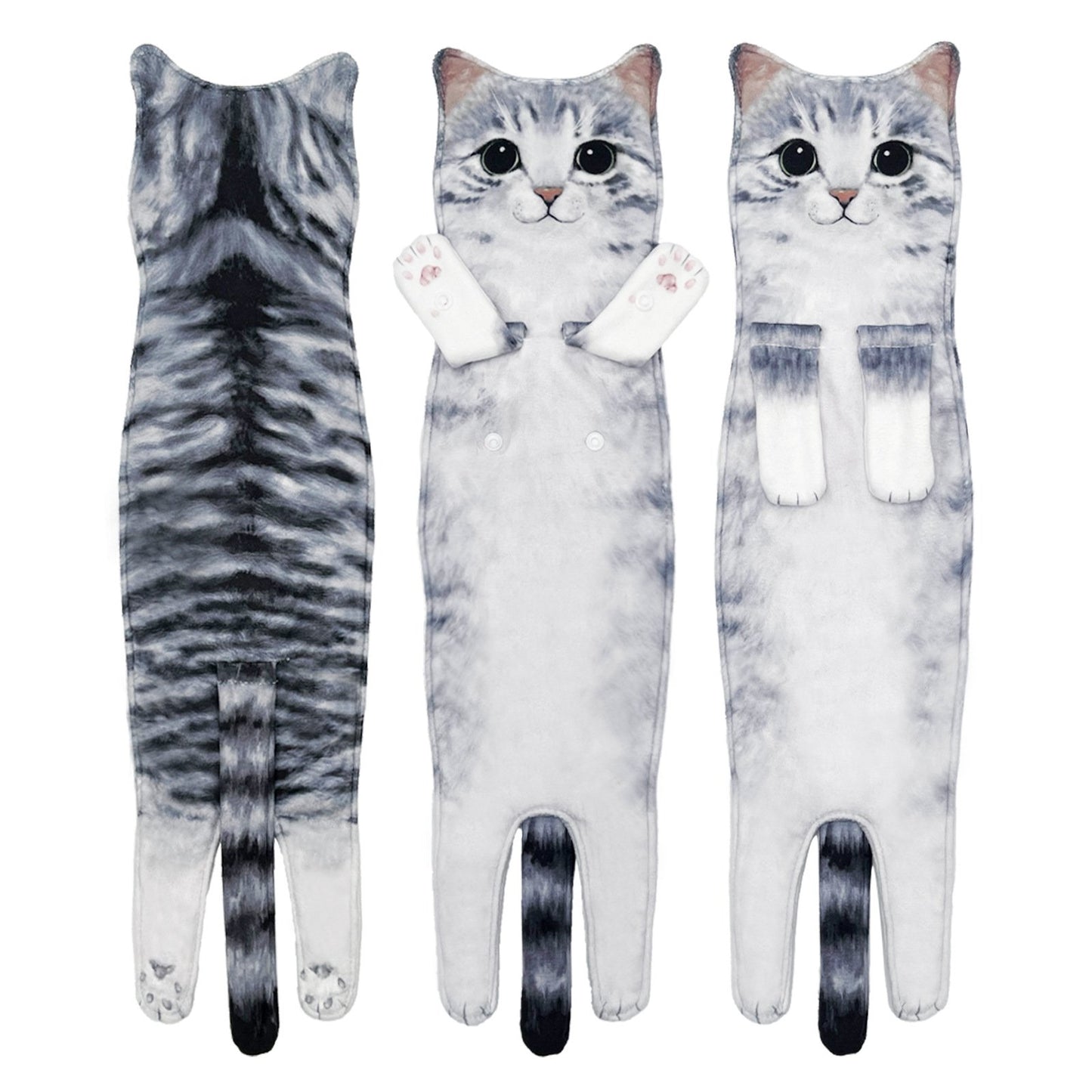 🔥LAST DAY 50% OFF🔥Funny Cat Hand Towels for Kitchen Bathroom (1PC)