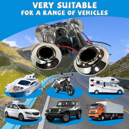 🎁Hot Sale Promotion 50% OFF🔥  Upgraded Air Horn Dual Horn
