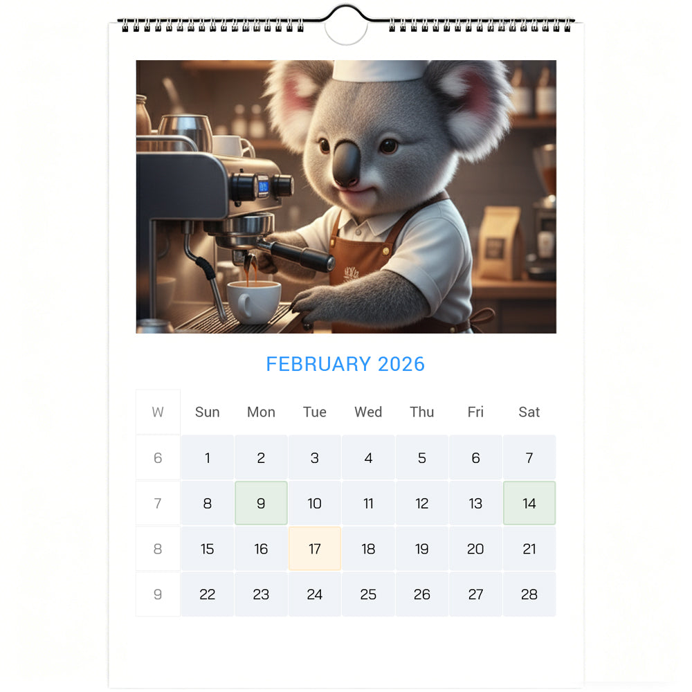 🐨Emotional Healing Koala Calendar 2026 - Daily Activities