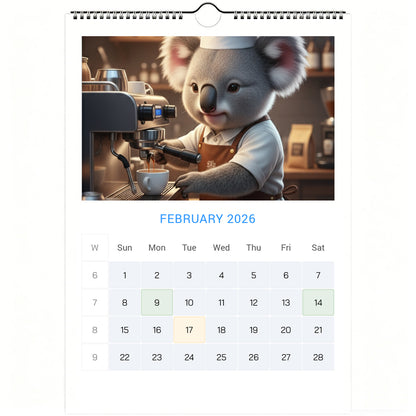 🐨Emotional Healing Koala Calendar 2026 - Daily Activities