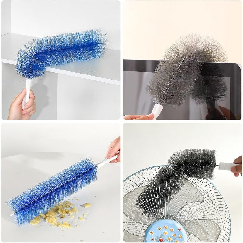 ✨ 360° Flexible Microfiber Fan Duster Brushes – Reusable Cleaning Tools for Blades, Vents & Blinds