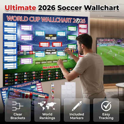 🗓️⚽ World Cup Wall Chart 2026 Poster Set🔥