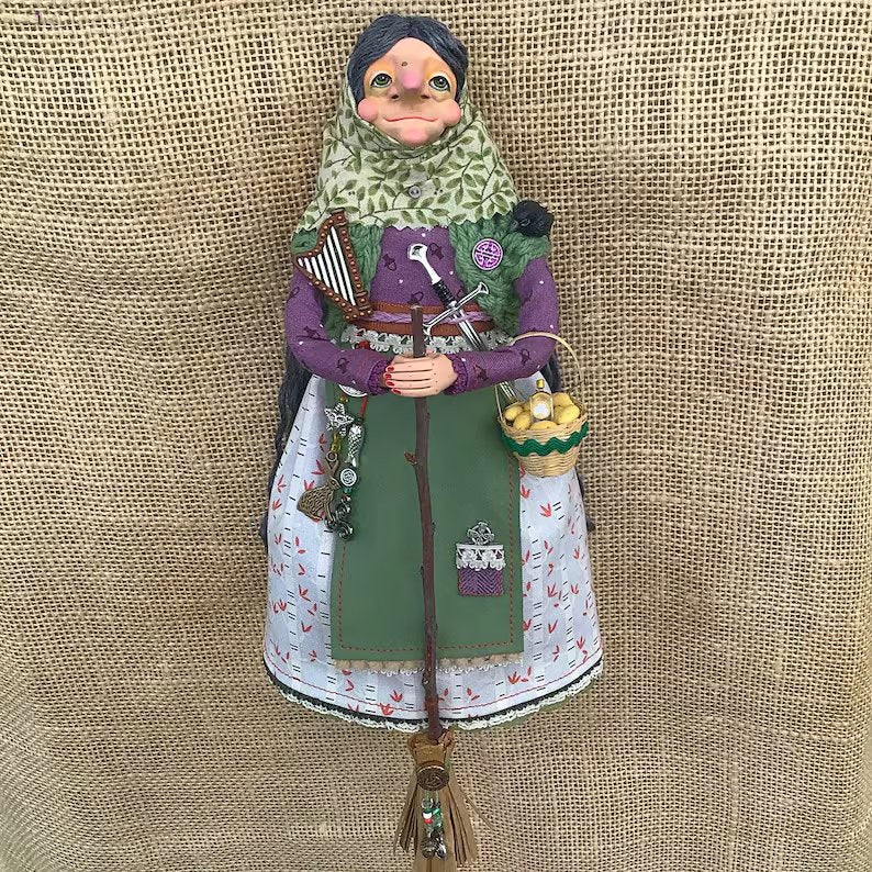 🔥 Easter 🔥 Handmade Kitchen Witch doll 🎁