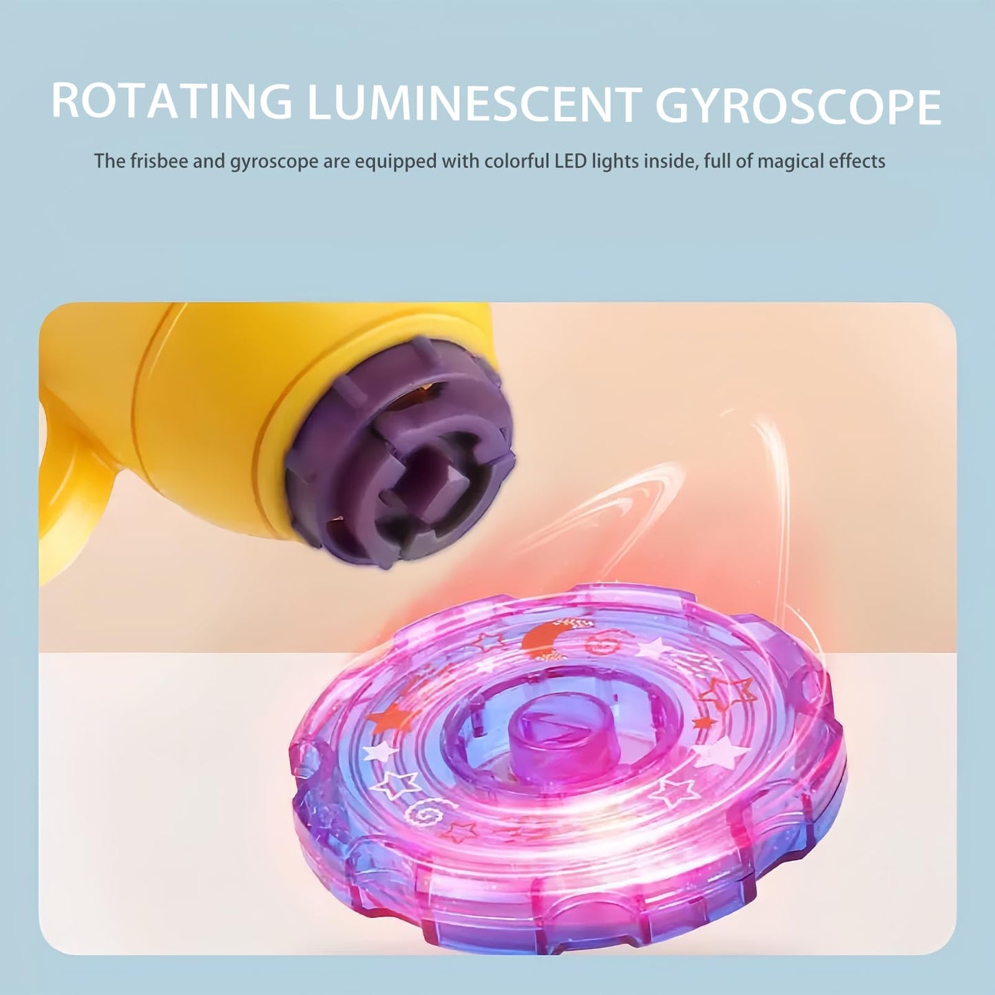 🔥7 piece set Interactive LED Flying Disc Launcher & Fetch Toy for Cats