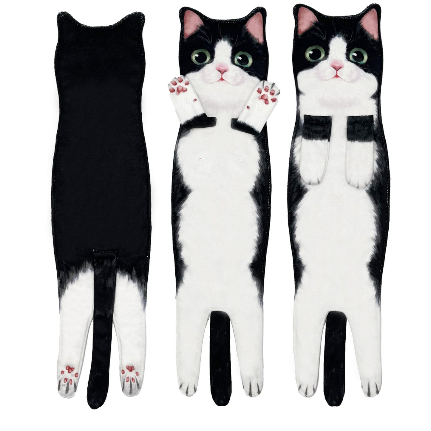 🔥LAST DAY 50% OFF🔥Funny Cat Hand Towels for Kitchen Bathroom (1PC)