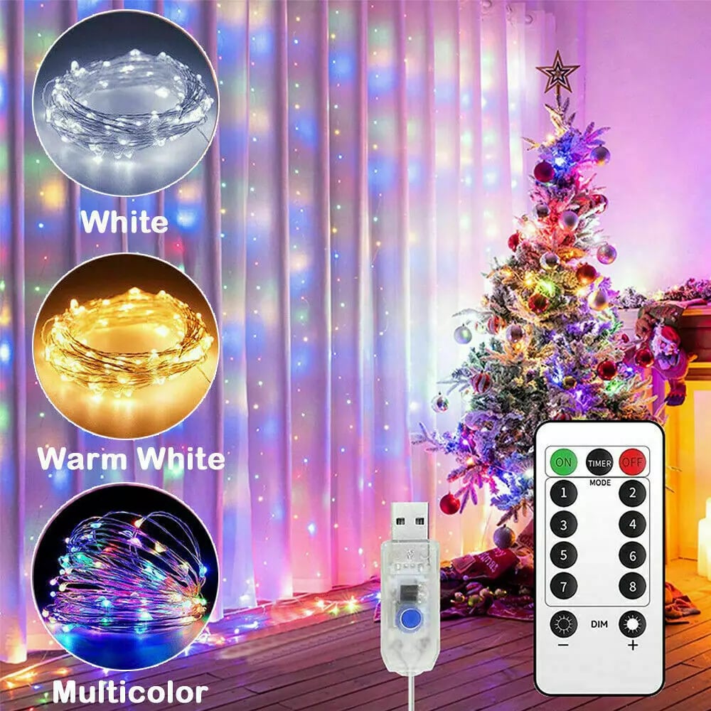🎄Christmas Sale 50% OFF🔥LED Curtain Fairy Lights