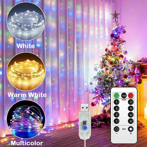 🎄Christmas Sale 50% OFF🔥LED Curtain Fairy Lights