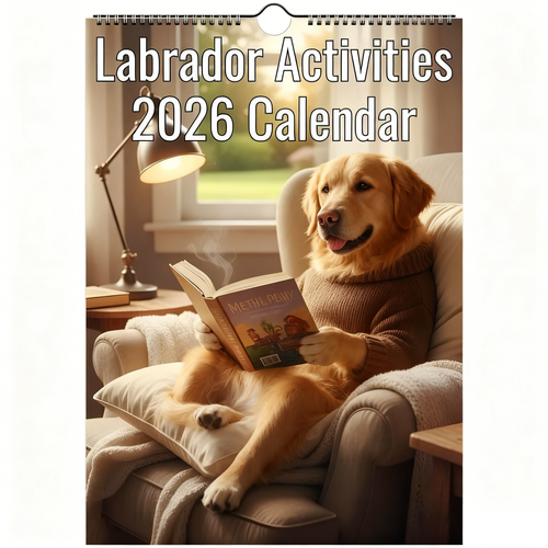 Labrador dog Calendar 2026 - Daily Activities