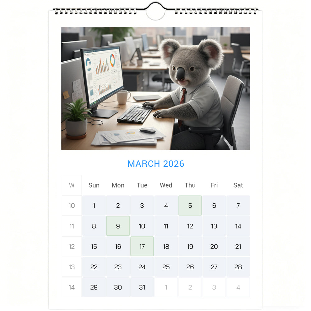 🐨Emotional Healing Koala Calendar 2026 - Daily Activities