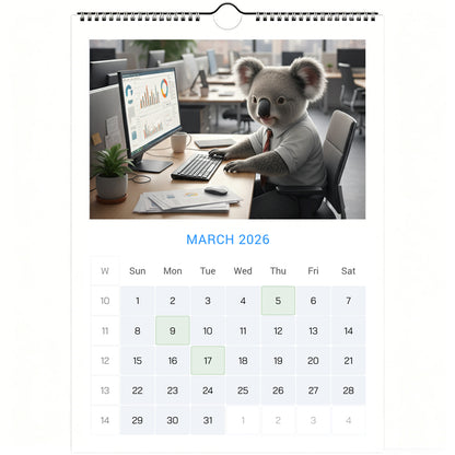 🐨Emotional Healing Koala Calendar 2026 - Daily Activities