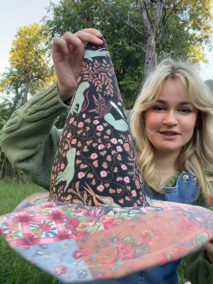 🧙The Quilted Witch Hat | Handcrafted Folk Art Hat