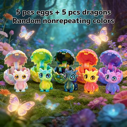 ✨🐉Your Favorite Sky Companions: 10-Piece Random Colors Mini Dragon Egg Set